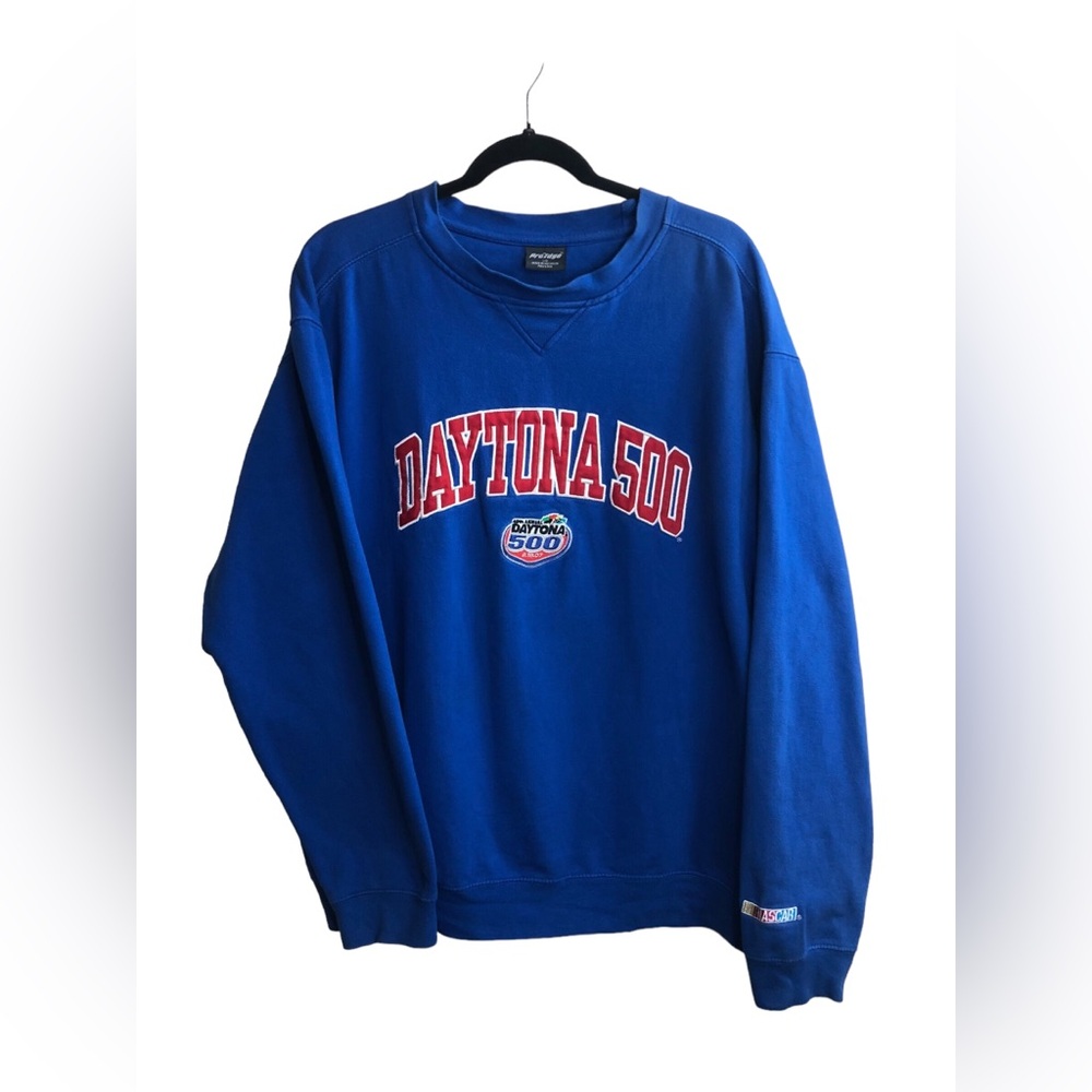 Vtg NASCAR Daytona 500 Embroidered 49th Annual ProEdge Racing Sweatshirt Large